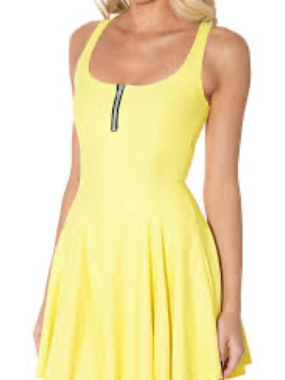 Blackmilk hipster yellow scuba dress size medium EUC